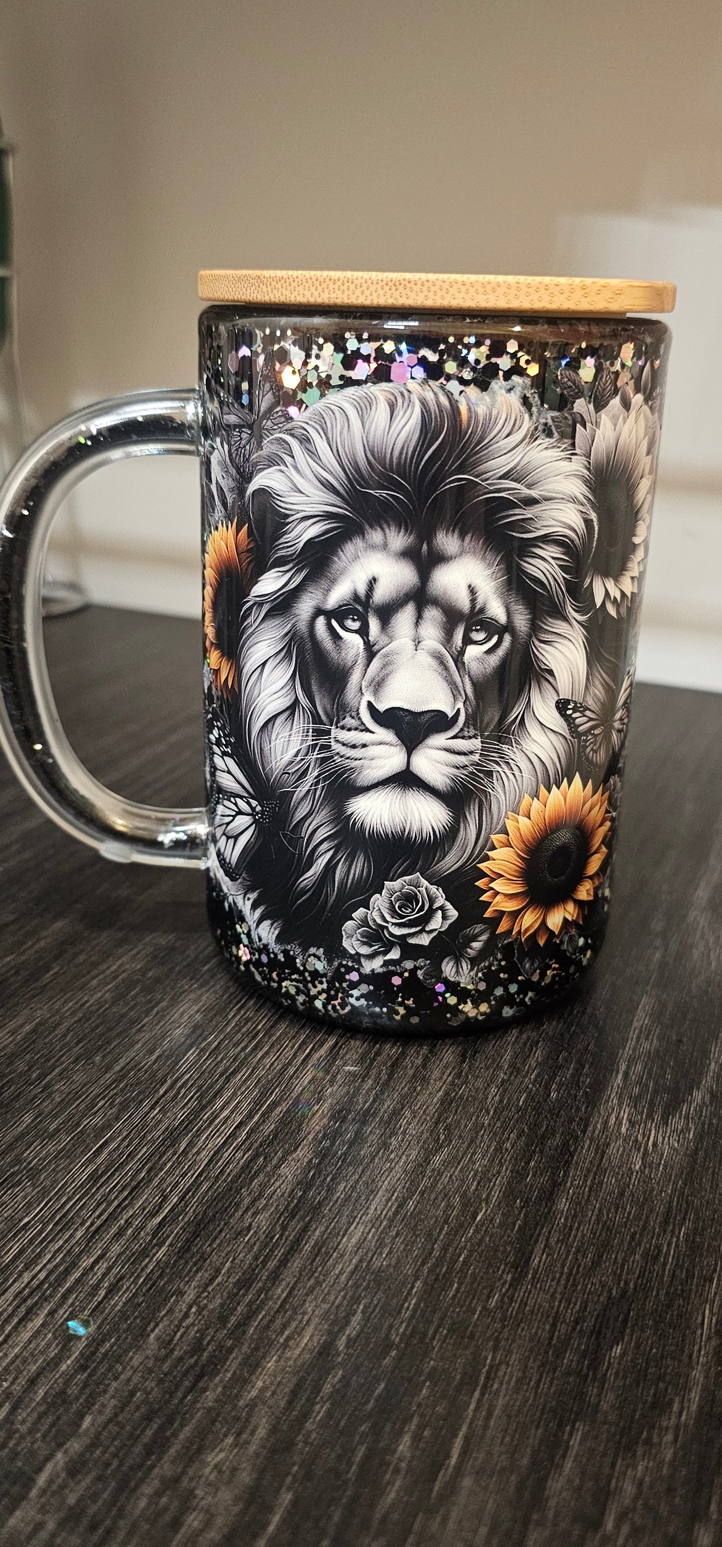 15oz Glass Coffee Mug