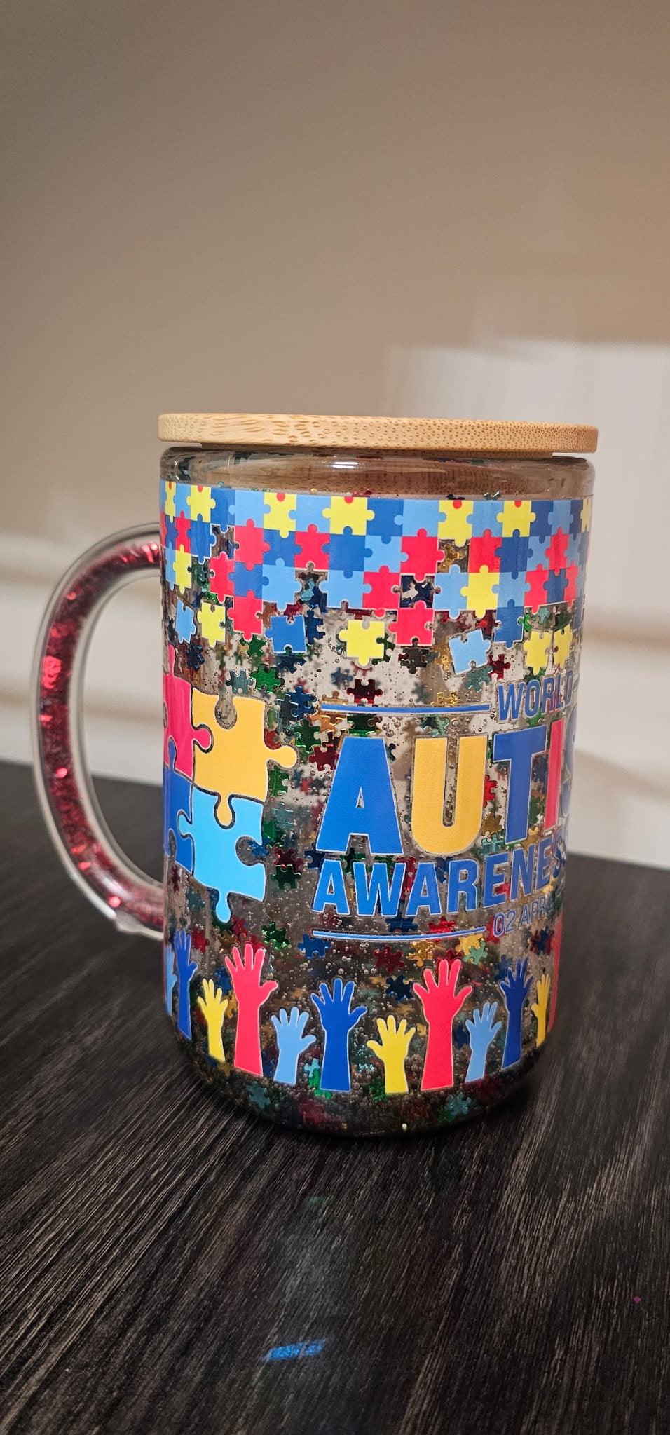 15oz Glass Coffee Mug