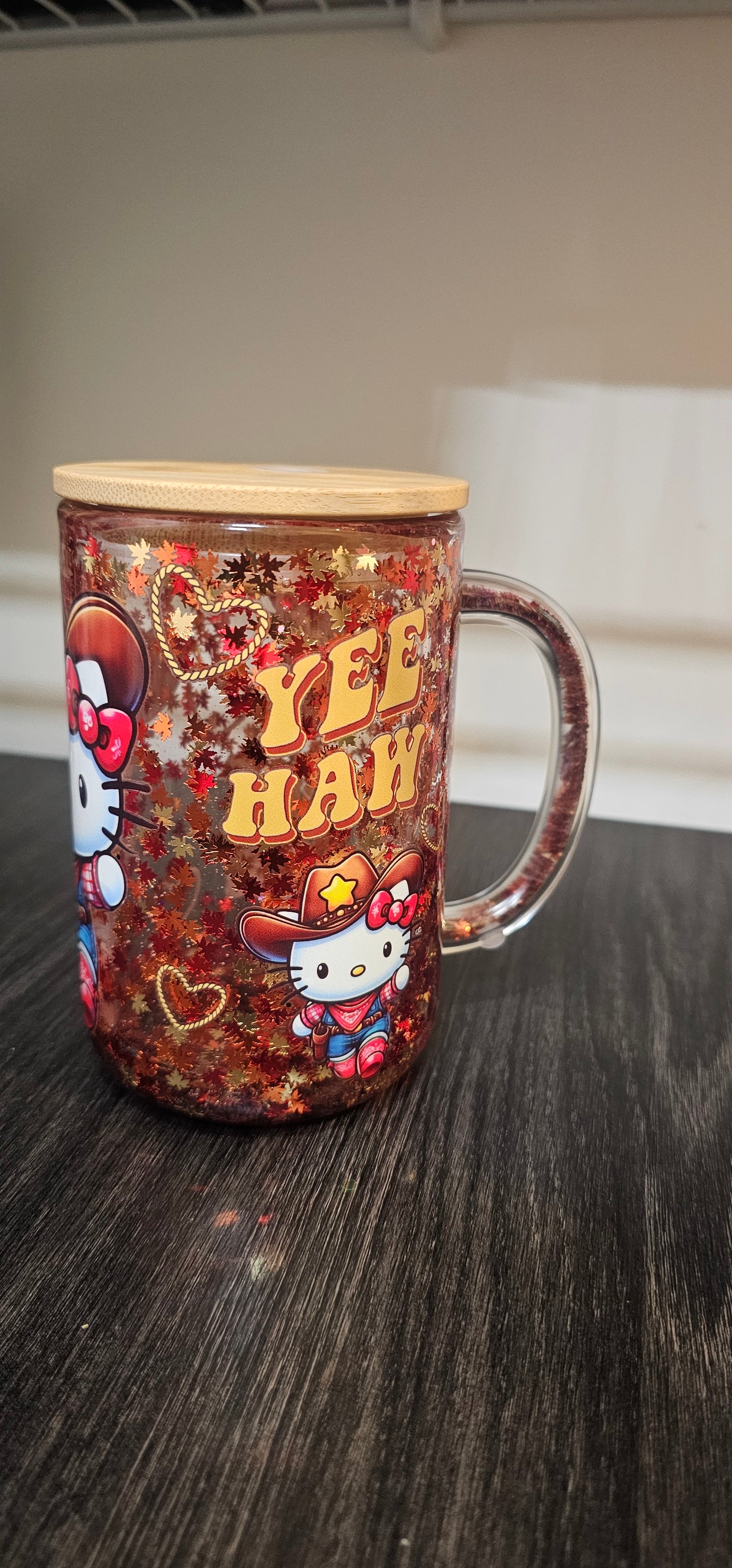 15oz Glass Coffee Mug