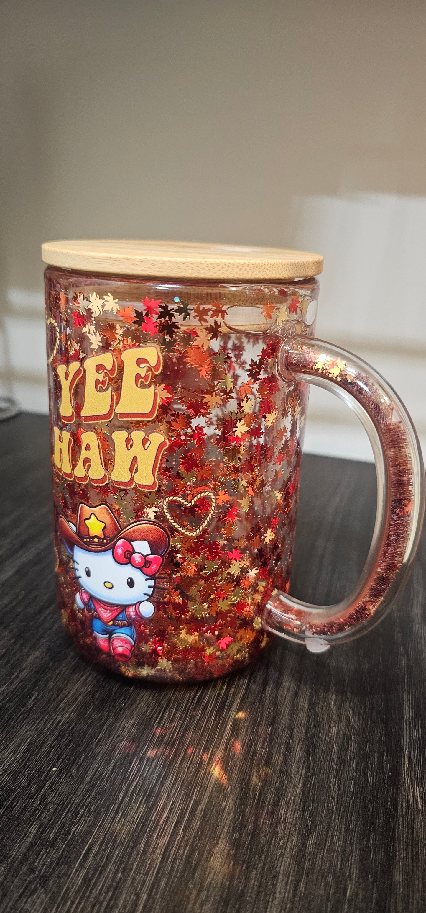 15oz Glass Coffee Mug