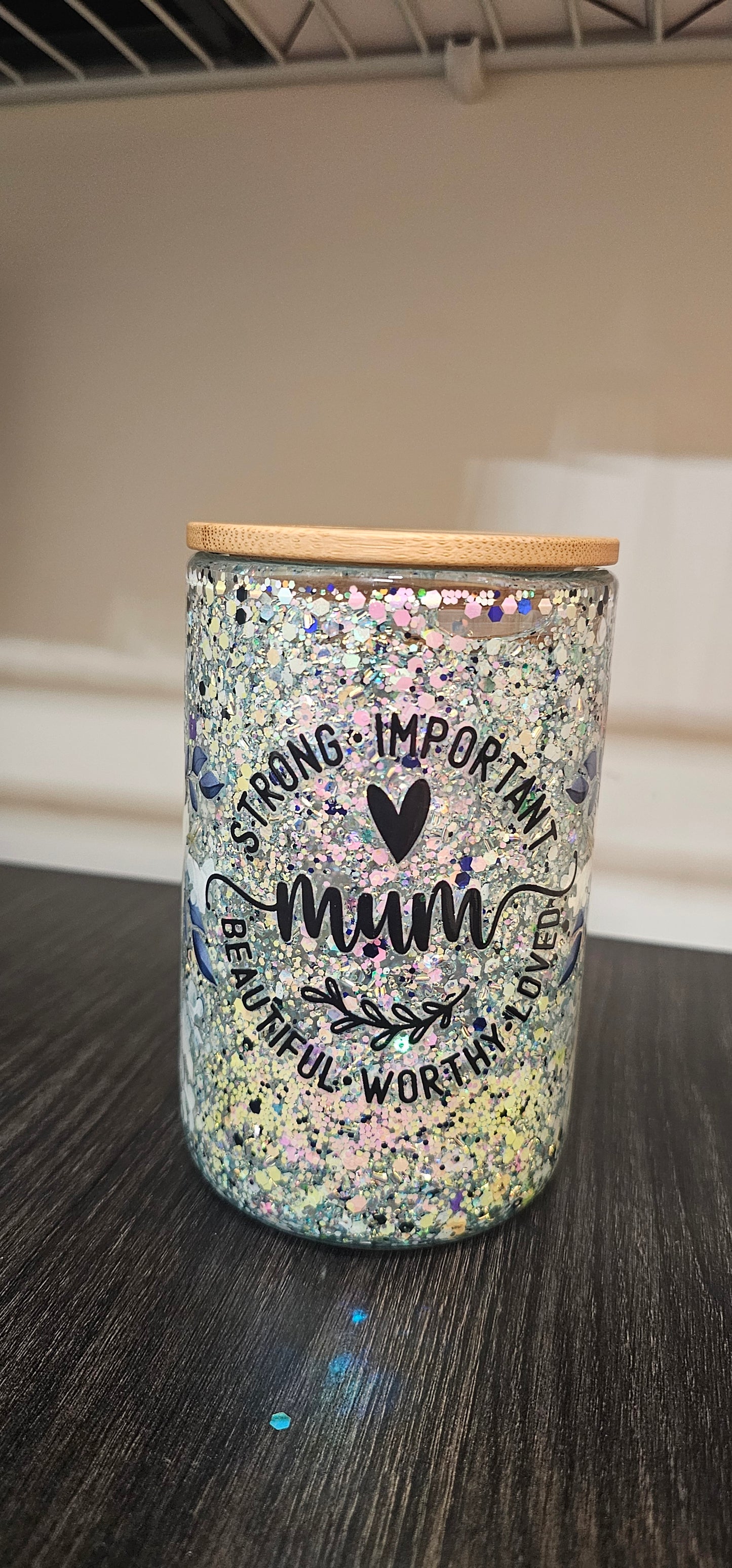 15oz Glass Coffee Mug